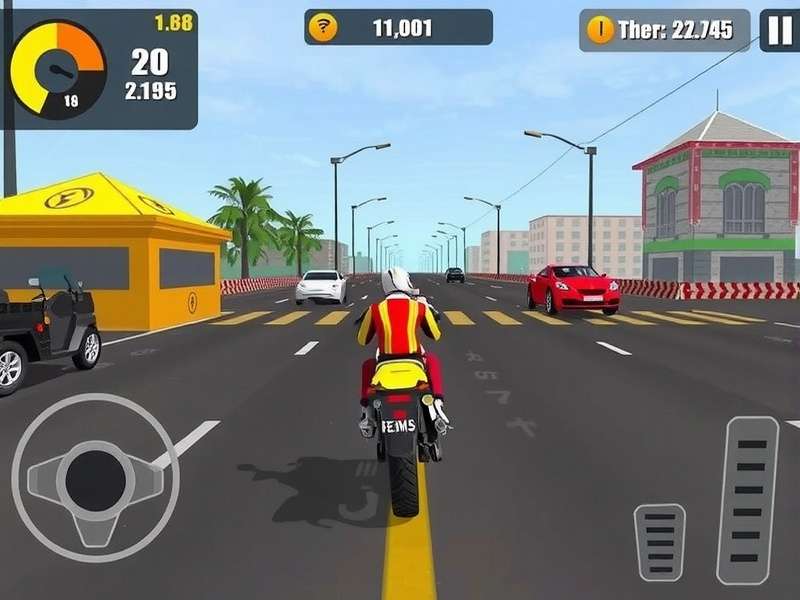 Cinnamon Racer Pro gameplay screenshot showing Indian city racing environment